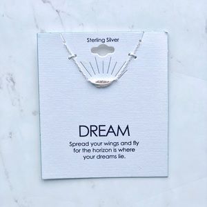 Sterling Silver Feather Necklace (Length- 18”)